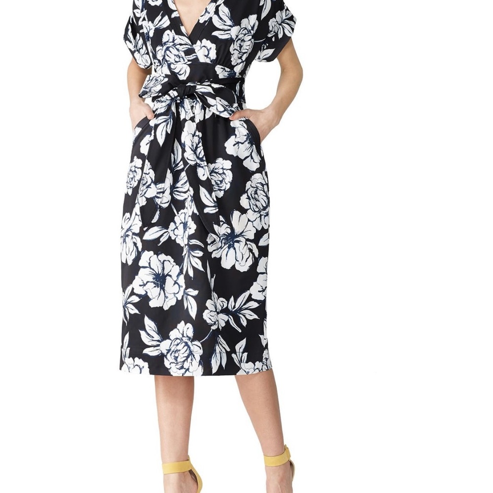 Marissa Webb Luciano Print Midi Dress-Sz medium